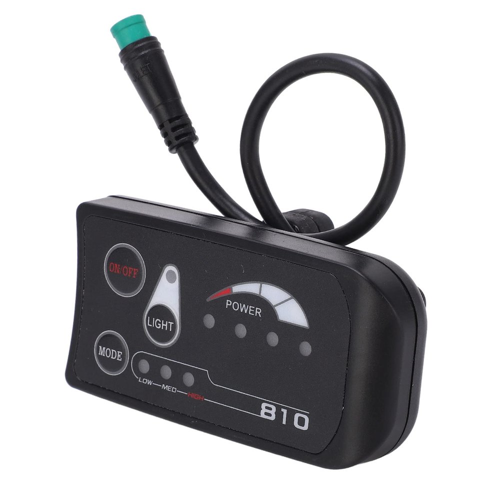 Shanrya Electric Led Display Meter, S810 Bike Power Meter Mountain Bike Accessories Customize Settings and Gear Memory Function for JN Controller and Pasion Electric Motor Kit