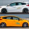 LadyCent 2PCS Car Vinyl Stickers Car Side Stickers Door Sticker Vinyl Sports Racing Decals Decorative Car Body Decoration Accessories,Matt Gold view 4
