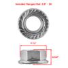 Caltric 16PCS Wheel Flanged Serrated Lug Nuts Compatible with Polaris 7542459 7547211 3/8"-24 view 2