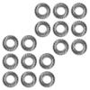 Caltric 16PCS Wheel Flanged Serrated Lug Nuts Compatible with Polaris 7542459 7547211 3/8"-24 view 4