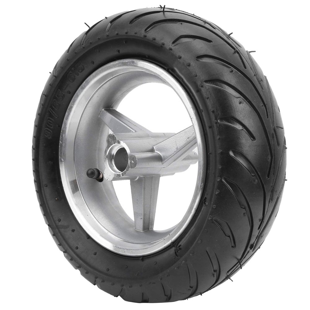 Wheel Rim, Thickened Tire Replacement Stable Rubber Pocket Bike Tire Wheel Tyre Rims for for Mini Pocket Bike for Direct Replacement(Front wheel)