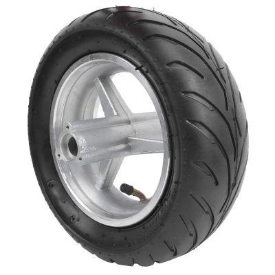Wheel Rim, Thickened Tire Replacement Stable Rubber Pocket Bike Tire Wheel Tyre Rims for reliable for Mini Pocket Bike for Direct Replacement(rear wheel)
