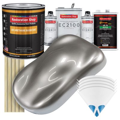 Restoration Shop Titanium Gray Urethane Basecoat Paint - Gallon KIt