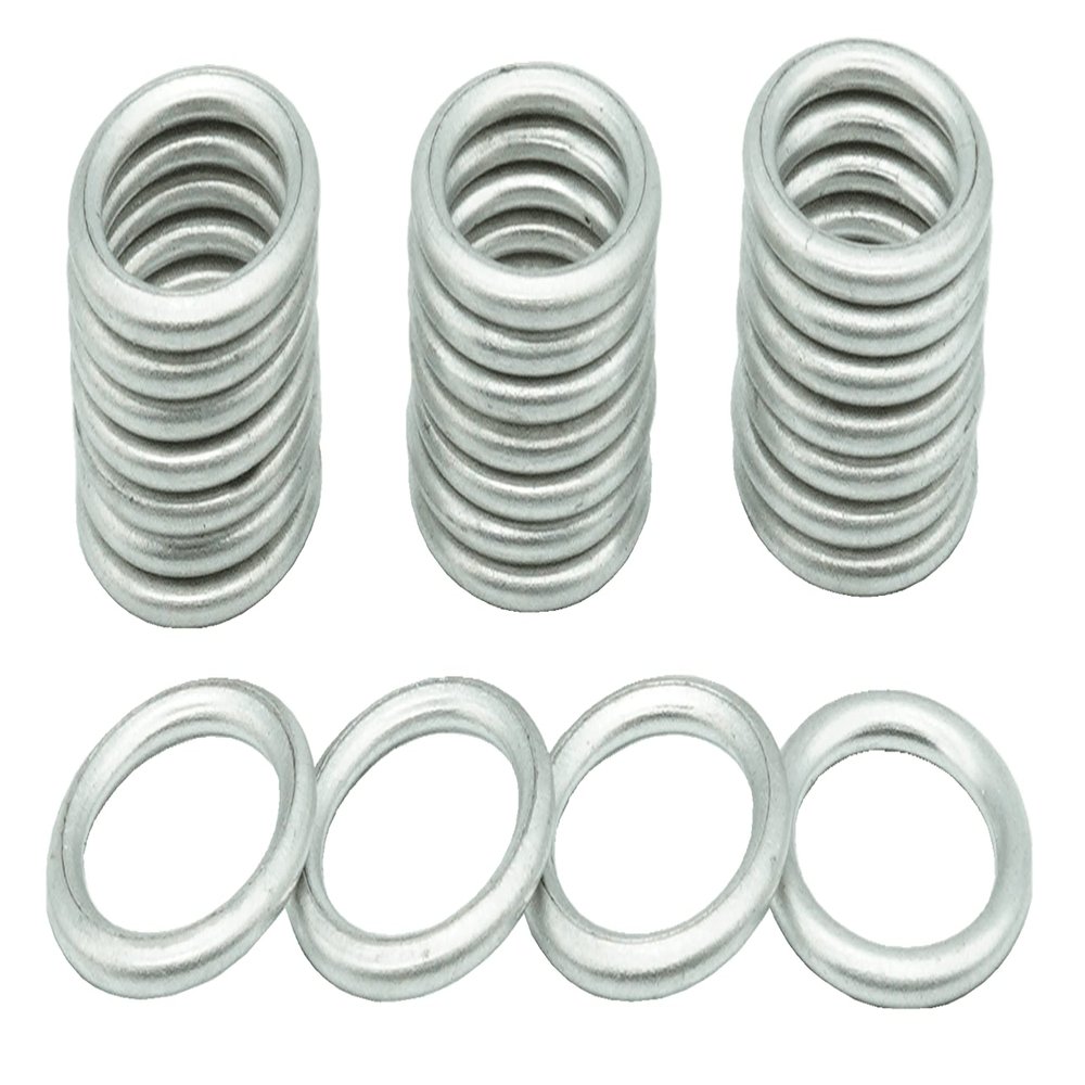 Dsnaduo 25 PCS Oil Drain Plug Gaskets Crush Washers Seals Rings 14MM for Audi A3 A4 A5 A6 A7 A8 Q3 Q5 Q7 TT RS7 VW Jetta Passat Tiguan Golf CC Replace N0138157