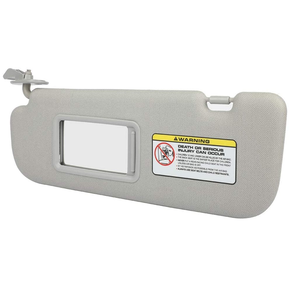 ASAPE Sun Visor without Sunroof Left Driver Side Compatible with for Elantra 2011-2015, Sun Visor for Car Replacement 852103X000TX (Gray)