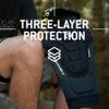 G-Form Pro-Rugged 2 MTB Knee Guards - Compression Knee Gear for Protection - Comfortable for Men & Women - Breathable & Durable Guards for Mountain Biking - Black, Adult XS view 2
