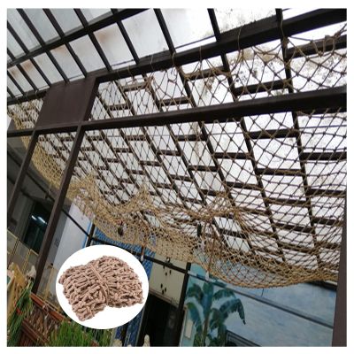 Hynet Rope Net Decor Net Stairs Anti-Fall Net Heavy Duty Hemp Rope Net Safety Cargo Truck Trailer Nets Protection Net Outdoor Fence Net Grid 10cm (Size : 1 * 3m(3 * 10ft))