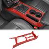 CheroCar Gear Shift Panel Trim Cover ABS Interior Accessories Decoration Trim Cover for Dodge Challenger 2009-2014 (Red Carbon Fiber) view 1