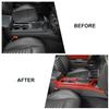 CheroCar Gear Shift Panel Trim Cover ABS Interior Accessories Decoration Trim Cover for Dodge Challenger 2009-2014 (Red Carbon Fiber) view 2