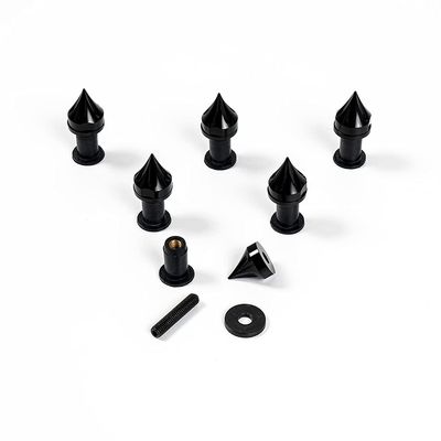 6 Pieces M5 Spike Windshield Bolts Kit Fit for CBR600RR F5 2003 04 05 06 07 2008 cbr 600rr Windscreen Screw Set Nut Fastener Mounting Kit Clips Bolts (Black)