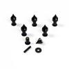 6 Pieces M5 Spike Windshield Bolts Kit Fit for CBR600RR F5 2003 04 05 06 07 2008 cbr 600rr Windscreen Screw Set Nut Fastener Mounting Kit Clips Bolts (Black) view 1
