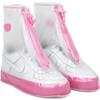 Galashield Rain Shoe Covers | Waterproof Shoe Covers for Men Women | Reusable Galoshes Overshoes (Clear/Pink, Small) view 1