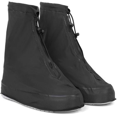 Galashield Rain Shoe Covers | Waterproof Shoe Covers for Men Women | Reusable Galoshes Overshoes (Black, Large)