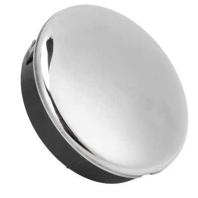 Boat Steering Wheel Center, Marine Steering Wheel Cover ABS Snap in Glossy Finish Stainless Steel 2.5in for Yachts