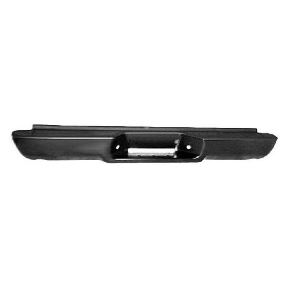 For GMC C1500 1999 Step Bumper | Rear | Black | Factory Style | w/Brackets/Pads | Fleet Side | GM1101110
