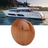 Boat Steering Wheel Cover, Marine Steering Wheel Cover Teak Wood Boat Steering Wheel Center 63.5mm Gloss Finish for Maintenance view 1