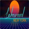 Lakewood New York 2 X 1.25-Inch Vinyl Decal Stiker Retro Neon Design view 1