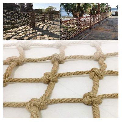 Hynet Hemp Rope Fence Net Safety Cargo Net Rope Ladder Truck Trailer Heavy Duty Netting Indoor Balcony Railing Protective Net Outdoor Treehouse Swingset Climb (Size : 1 * 4m(3 * 13ft))