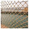 Hynet Hemp Rope Fence Net Safety Cargo Net Rope Ladder Truck Trailer Heavy Duty Netting Indoor Balcony Railing Protective Net Outdoor Treehouse Swingset Climb (Size : 1 * 4m(3 * 13ft)) view 2