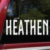 Minglewood Trading Yellow - Heathen Vinyl Decal V2 - Norse Viking Barbarian - Die Cut Sticker - 63w x 21h inches view 1