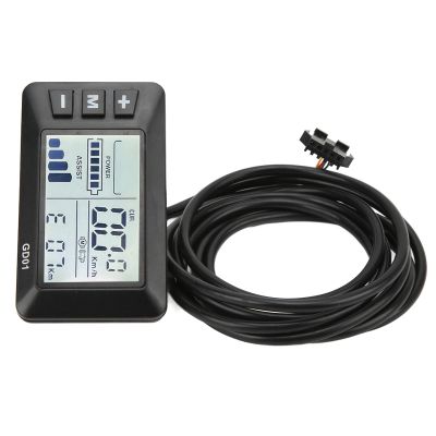 SUNGOOYUE Electric Display Meter Panel, LCD Meter 36V 48V Connector for Electric Modification