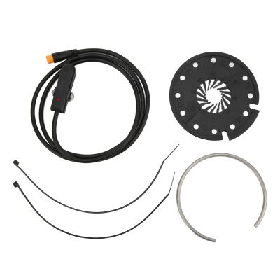 Electric Pedal Assist Sensor, 12 Magnets with Connector for e-Bike Conversion Kit, Black Sensor for Commuters Cyclists and Urban Riders