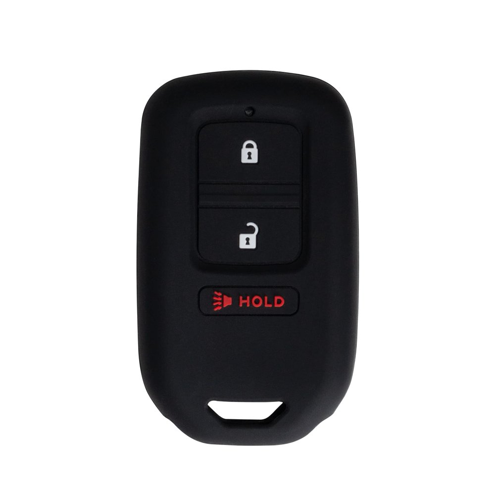 StandardAutoPart Silicone Case for 3 Button Proximity Remote Smart Key KR5V2X Compatible with Honda Pilot (2016-2019) CR-V (2017-2020) Civic 2016 2017 2018 2019 2020 2021 (Black)
