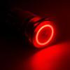 Gebildet 0.87 Inch/22mm Stainless Steel Momentary Push Button SPDT 110V-220V/3A LED 1NO1NC ON/Off Waterproof with Wire Socket Plug (Red LED) view 2