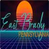 East Brady Pennsylvania 2 X 1.25-Inch Vinyl Decal Stiker Retro Neon Design view 1