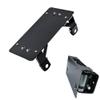 AMOPA Black Stainless Flip-Up Winch Fairlead License Plate Bracket Kit view 3
