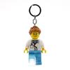 LEGO City Keychain Light - Doctor (KE184H), Bag charm with LED light, Extra-Large 3 Inch Tall Figure view 1