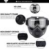 SPOSUNE Motorcycle Goggles Detachable Face Mask, ATV Dirt Bike Paintball Goggle Anti-Scratch UV400 Eyewear for Men Women view 2