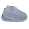 ZOSTLAND Silicone Waterproof Shoe Covers Rain Socks,Reusable Foldable Non-Slip Shoes Boots Shoes Covers Overshoe for Indoor, Rain, Snow, Grassland Shoes for Men & Women & Children (Large, Gray) view 1