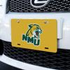 Northern Michigan Secondary Logo Novelty Metal Vanity Tag License Plate view 2