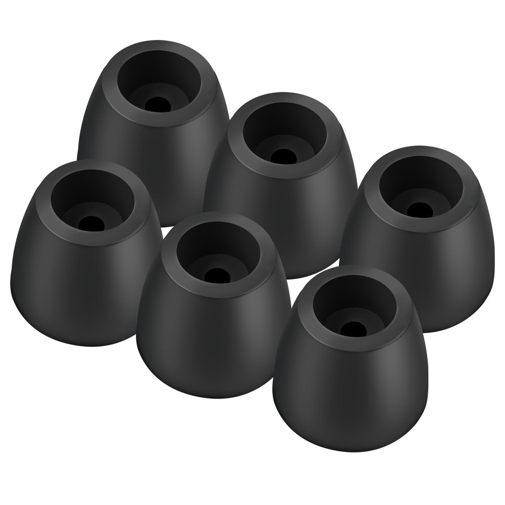 TonGass 2" Tall Cone Bumper for Trailer Ramp Door Universal Fit with 3/8" Screw Holes Premium Thick Automotive Grade Rubber Bumpers Cone-Shaped Bumper for Extra Protection (6-Pack)