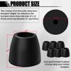 TonGass 2" Tall Cone Bumper for Trailer Ramp Door Universal Fit with 3/8" Screw Holes Premium Thick Automotive Grade Rubber Bumpers Cone-Shaped Bumper for Extra Protection (6-Pack) view 2