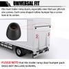 TonGass 2" Tall Cone Bumper for Trailer Ramp Door Universal Fit with 3/8" Screw Holes Premium Thick Automotive Grade Rubber Bumpers Cone-Shaped Bumper for Extra Protection (6-Pack) view 3