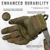 Glove Station Gloves for Men Touchscreen Utility Gear with Hard Knuckle Protection Used in Motorcycle, Airsoft, & Outdoor Work Green - Hard Knuckle XX-Large view 2