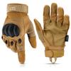 Glove Station Gloves for Men Touchscreen Utility Gear with Hard Knuckle Protection Used in Motorcycle, Airsoft, & Outdoor Work Tan - Hard Knuckle Small view 1