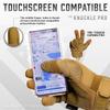Glove Station Gloves for Men Touchscreen Utility Gear with Hard Knuckle Protection Used in Motorcycle, Airsoft, & Outdoor Work Tan - Hard Knuckle Small view 4