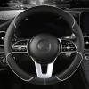 for Ben AMG 38cm Models A C CLA E GLA GLC GLE S B CLS Class, Microfiber Leather Car Steering Wheel Cover Accessories view 1