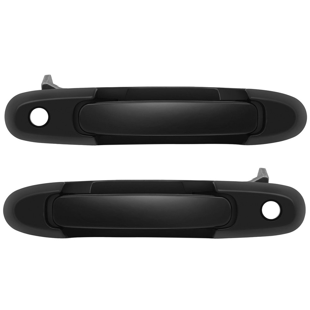 LUJUNTEC Exterior Door Handles,Front Door Handles Driver Left Passenger Right Side,Replacement for 1998-2003 for Toyota for Sienna,2pcs Black Handles Replace