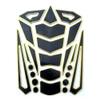 ihreesy Motorcycle Side Tank Pad Protector,3D Waterproof Gas Tank Pad Protector Decal Stickers Universal Self-Adhesive Tank Protector Pad Sticker,Gold view 1