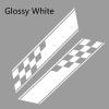 LadyCent Car Decals Racing Vinyl Film Stickers for Most Car,Glossy White view 2