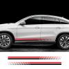 LadyCent 2PCS Car Stickers Auto Door Side Vinyl Decals for Most Car,Glossy Gray view 2