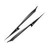 LadyCent 2PCS Car Vinyl Film DecalsStripe Stickers, for Most Car,Glossy Black view 1