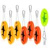 Herdear 6 Pcs Boat Key Floating Keychain Glow in the Dark Foam Floating Boat Key Ring Waterproof Oval Keychain for Fishing Surfing Kayak Sailing Swiming Outdoor Water Sport view 1