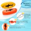 Herdear 4 Pcs Boat Key Floating Keychain Glow in the Dark Foam Floating Boat Key Ring Waterproof Oval Keychain for Fishing Surfing Kayak Sailing Swiming Outdoor Water Sport view 3