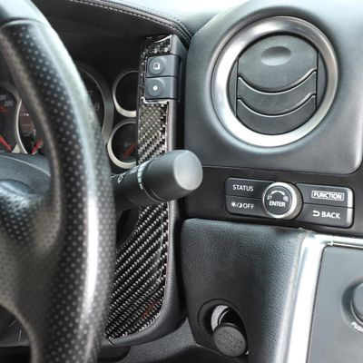 TOYCIDFG Car Front Interior Dashboard Instrument Panel Decoration Frame Cover Trim Compatible with Nissan GTR R35 2008-2016 (Carbon Fiber)