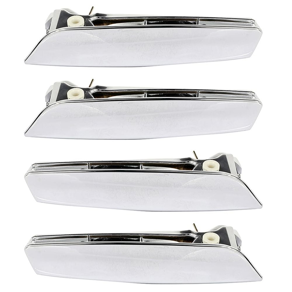 LUJUNTEC Interior Door Handles,Front Rear Door Handles Driver Left Passenger Right Side,Replacement for 2007-2013 for Cadillac for Escalade,4pcs Chrome Handles Replace